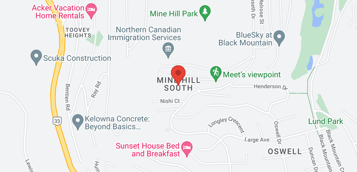 map of 1295 Mine Hill Drive
